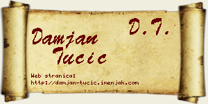 Damjan Tucić vizit kartica